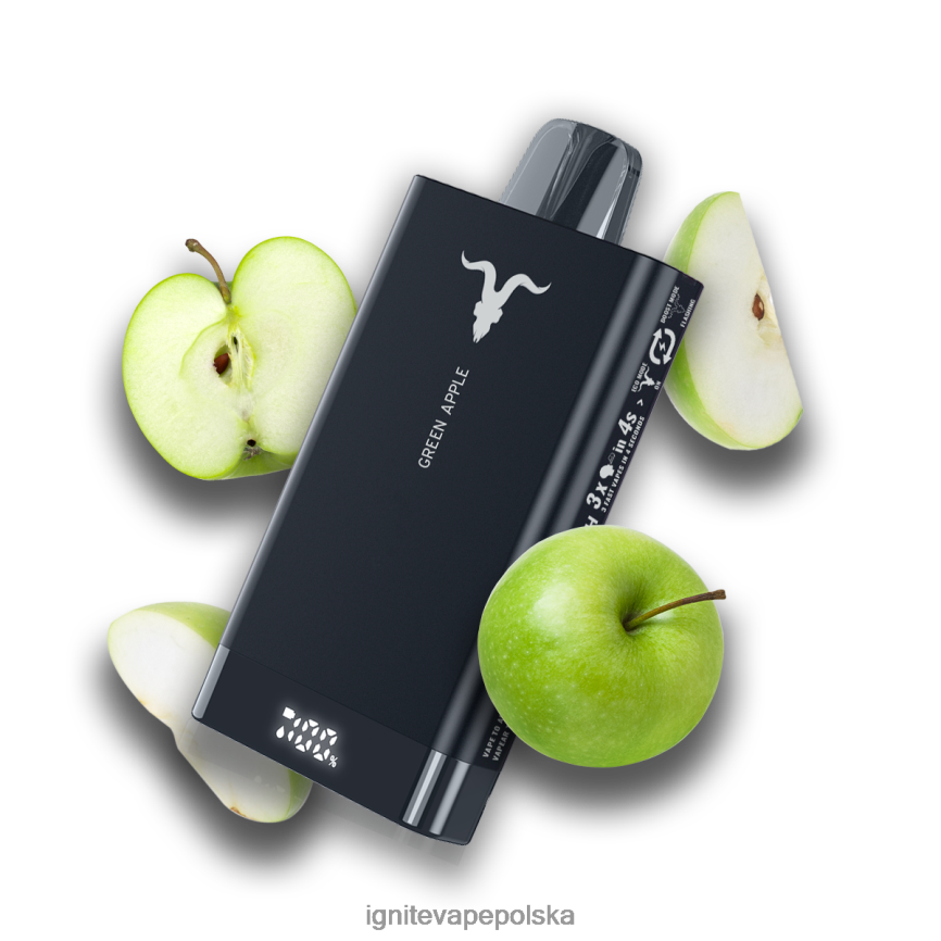 Ignite Vape Flavours | IGNITE V150 długopis do waporyzacji zielone jabłko 0648NZ70